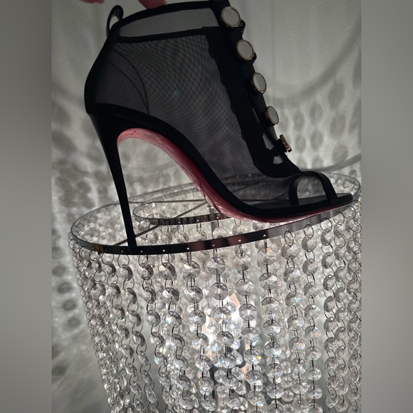 Christian Louboutin Marikat Mirror accent mesh booties RETAIL 1,195 - Picture 12 of 15